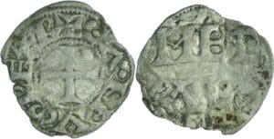 France - Poitou - Immobilisation Charles II Le Chauve - Denier (Melle)