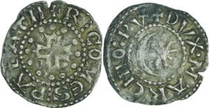 France - Provence - Marquisat de Provence - Raymond VII - Denier (Pont de Sorgues ou Mornas)
