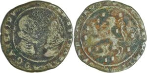 France - Franche-Comté - Albert et Isabelle - Double denier (Dole)