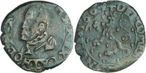 France - Franche-Comté - Philippe II - Double de cuivre 1604 (Dole)