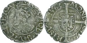 France - Franche-Comté - Charles Quint - 1/2 carolus 1563 (Besançon)