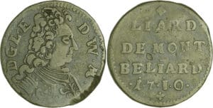 France - Franche-Comté - Léopold-Eberhard - Montbéliard - Liard 1710