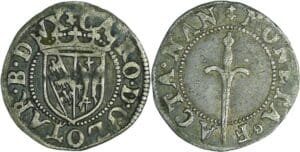 France - Lorraine - Duché de Lorraine - Charles III - Double denier (Nancy)