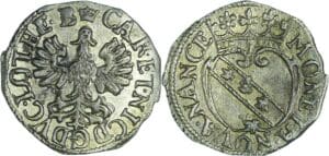 France - Lorraine - Duché de Lorraine - Charles et Nicole - Demi-gros (Nancy)
