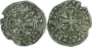 France - Champagne - Comté de Troyes - Thibaut II - Denier