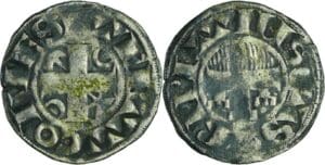 France - Champagne - Provins - Thibaut IV - Denier