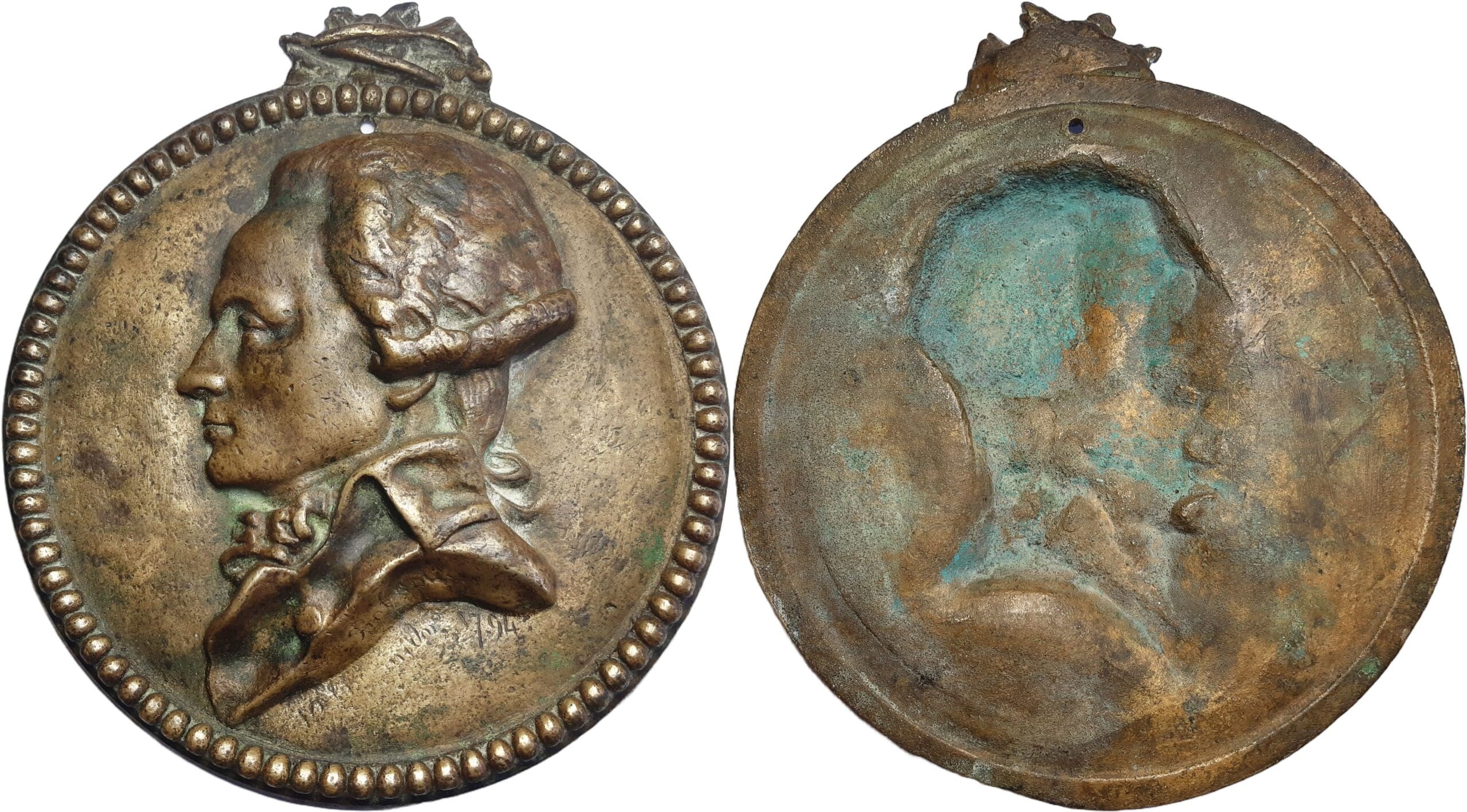 France - Convention (1792-1795) - Grande fonde de bronze, Maximilien Robespierre, 10 thérmidor 1794 France - Convention (1792-1795) - Grande fonde de bronze, Maximilien Robespierre, 10 thérmidor 1794