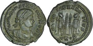 Constance II - Nummus (Trèves)