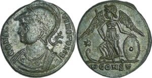Constantin 1er - Nummus (330-333, Constantinople) - La Victoire