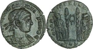 Constance II - Nummus (Trèves) - Soldats