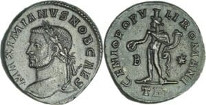 Galère Maximien - Follis (302-305, Trèves)