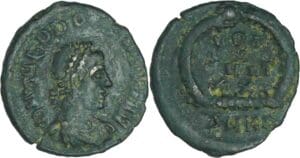 Théodose 1er - Nummus (383-388, Siscia) - La Victoire