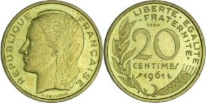France - Cinquième république (1959- ) - Essai concours Dieudonnée de la 20 centimes 1961