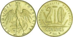 France - Cinquième république (1959- ) - Essai concours Rousseau de la 20 centimes 1961