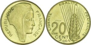 France - Cinquième république (1959- ) - Essai concours Coeffin de la 20 centimes 1961
