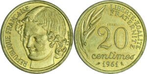 France - Cinquième république (1959- ) - Essai concours Baron de la 20 centimes 1961