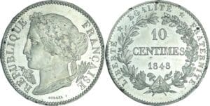 France - Deuxième république (1848-1852) - 10 centimes concours de Borrel 1848