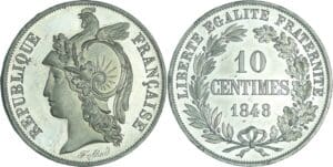 France - Deuxième république (1848-1852) - 10 centimes concours de Alard 1848