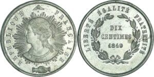 France - Deuxième république (1848-1852) - 10 centimes concours de Pillard 1848