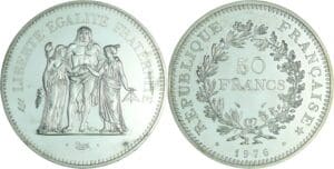 France - Cinquième république (1959- ) - Piefort 50 francs Hercule 1976