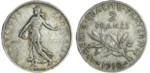 France - Troisième république (1871-1940) - 2 francs Semeuse 1910