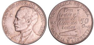 Cuba - 50 centavos 1953 (Philadelphia)