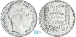 10 francs Turin argent - 1931