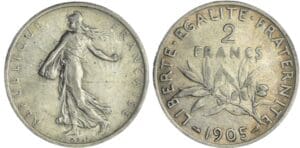 France - Troisième république (1871-1940) - 2 francs Semeuse 1905
