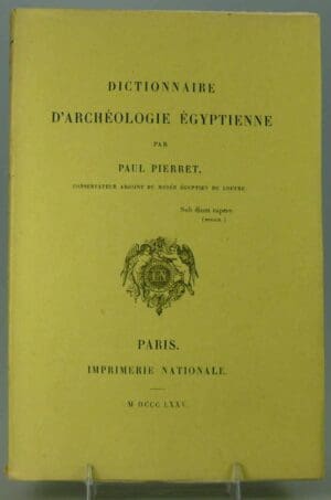 Paul Pierret - Dictionnaire d'archéologie égyptienne - 1875