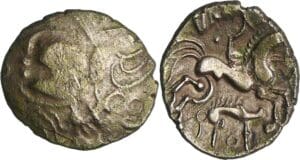 France - Aulerques Eburovices - Hémistatère au sanglier (60 av. J.-C.)