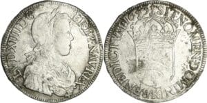 France - Louis XIV (1643-1715) - Ecu à la mèche longue - 1653 K (Bordeaux)