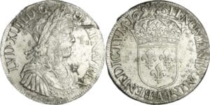 France - Louis XIV (1643-1715) - Ecu à la mèche longue - 1653 A (Paris)