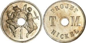 France - Troisième république (1871-1940) - 1 centime - Essai monétaire en nickel (1889)