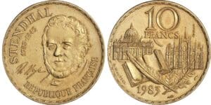 France - Cinquième république (1959- ) - Essai 10 francs Stendhal 1983