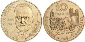 France - Cinquième république (1959- ) - Essai 10 francs Victor Hugo 1985
