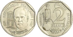 France - Cinquième république (1959- ) - Essai 2 francs Louis Pasteur 1995