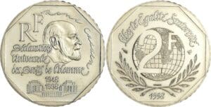 France - Cinquième république (1959- ) - Essai 2 francs René Cassin 1998
