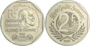 France - Cinquième république (1959- ) - Essai 2 francs René Cassin 1998