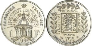 France - Cinquième république (1959- ) - Essai 1 franc Institut de France 1995