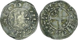 France - Louis VI (1108-1137) - Denier d'Etampes - 4ème type