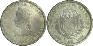 El Salvador - Peso 1893 A. M.