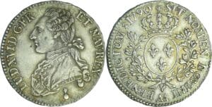 France - Louis XVI (1774-1792) - ½ écu aux branches d’olivier - 1790 AA (Metz)