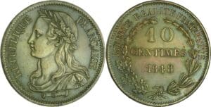 France - Deuxième république (1848-1852) - 10 centimes concours de Montagny 1848