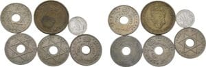 Grande-Bretagne - Afrique de l'ouest lot de 6 monnaies de 1936 à 1951
