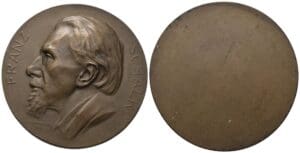 Autriche - François-Joseph Ier (1848-1916) - Médaille en bronze, non datée. À l'effigie de Franz Schalk