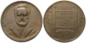 Autriche - Première République (1918-1938) - Médaille de bronze, 1921, commémorant le 30e anniversaire de la Chorale masculine Rossau de Vienne