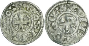 France - Berri - Comté de Gien - Geoffroi II - Denier