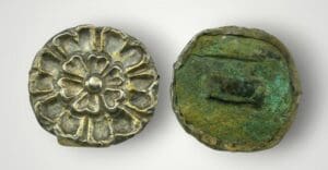 Romain - Elément de décoration en argent - 1er / 4ème siècle ap. J.-C.