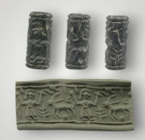 Proche Orient - Sceau cylindre (Gilgamesh) 2ème / 1er mill av. J.-C.