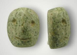 Précolombien - Pérou - Culture Mescala - Tête en pierre - 300 / 400 ap. J.-C.